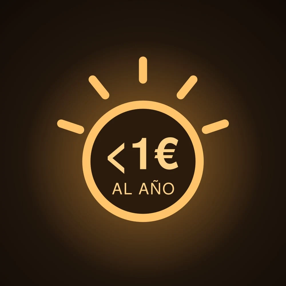 Luz todas las noches por menos de 1 € al año