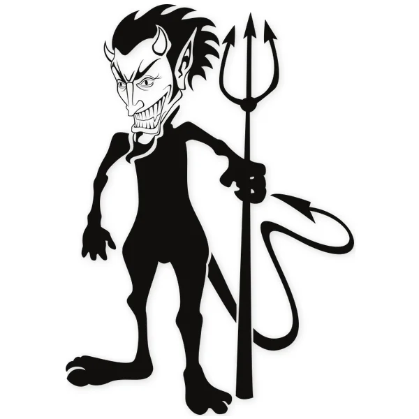 tridente · demonio