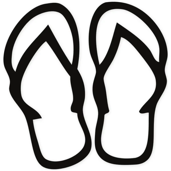 flip flops · beach · surf