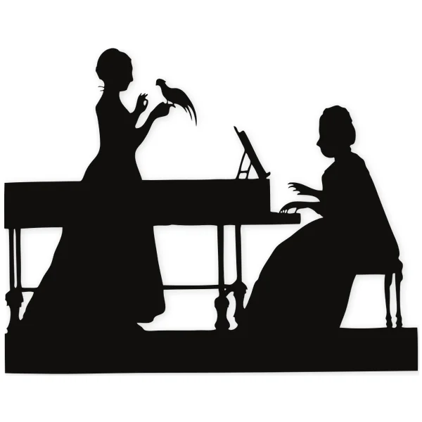 piano · ladys · 18th century · vintage · old