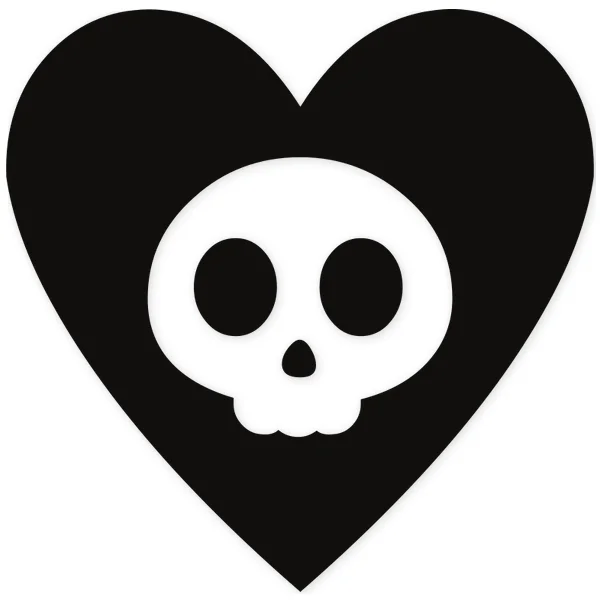 heart · skull · dead