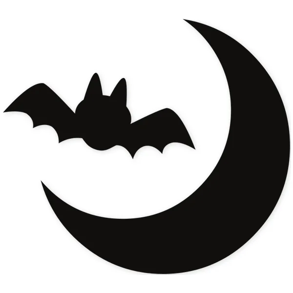 moon · bat · halloween