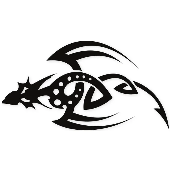dragon · tatuaje · tribal