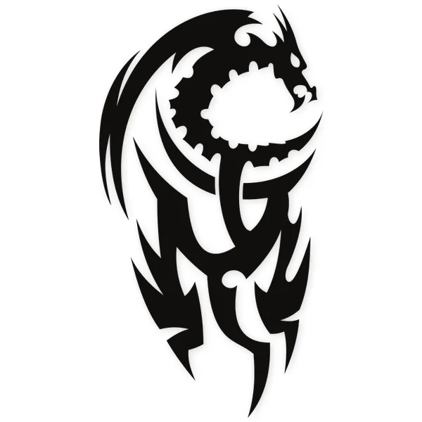 dragon · tatuaje · tribal