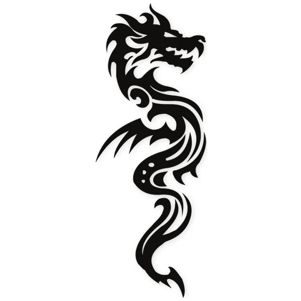 dragon · tatuaje · tribal
