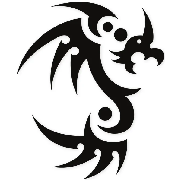 dragon · tatuaje · tribal
