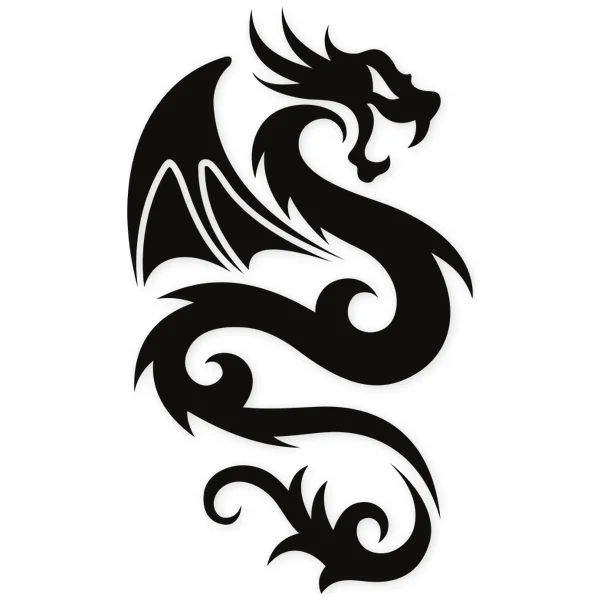 dragon · tatuaje · tribal