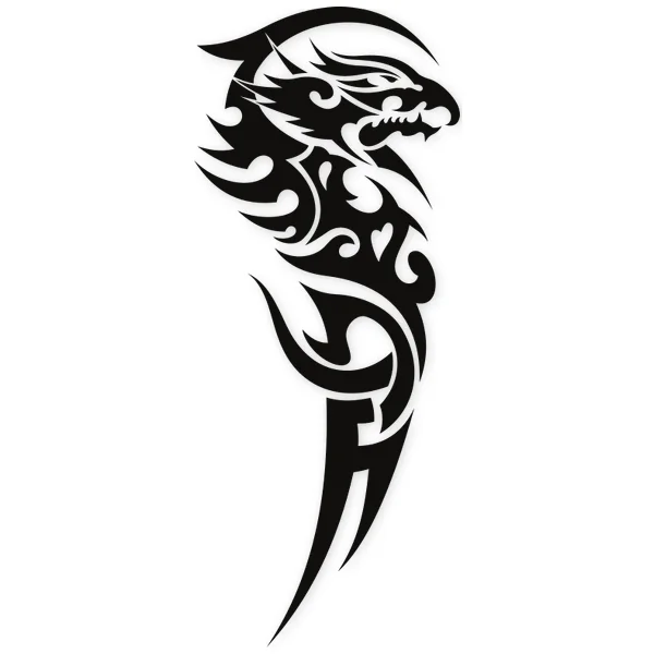 dragon · tatuaje · tribal