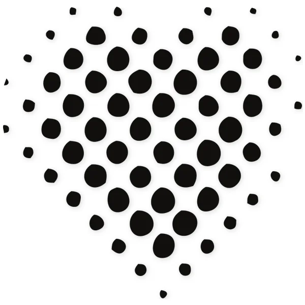 point · heart · pattern · motif