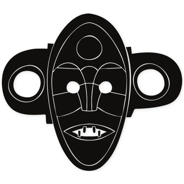 mascara · africano · tribal
