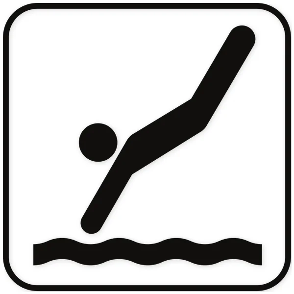 nadar · agua · icono