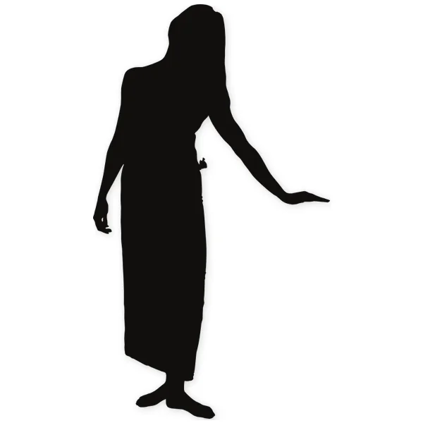 size · height · woman · hand · pose