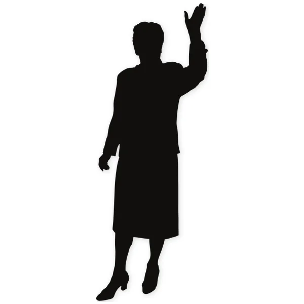 greeting · woman · hand · pose