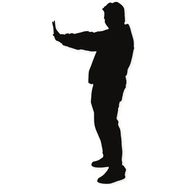 push · man · hand · pose