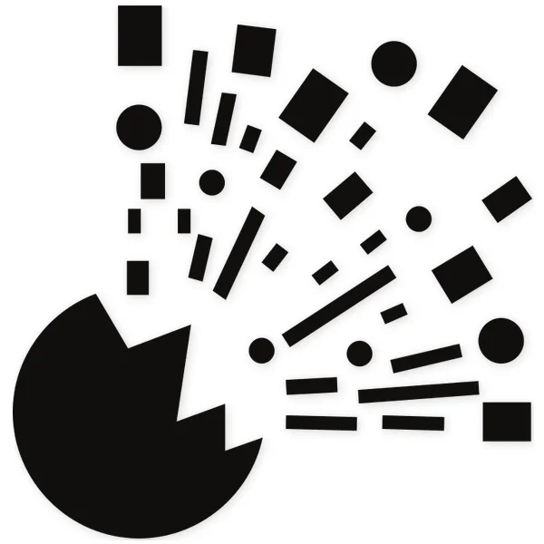desintegration · detachment · particles
