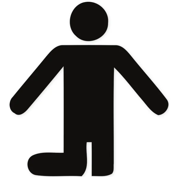 arrodillado · icono