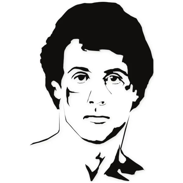 rocky · stallone · realistic · face