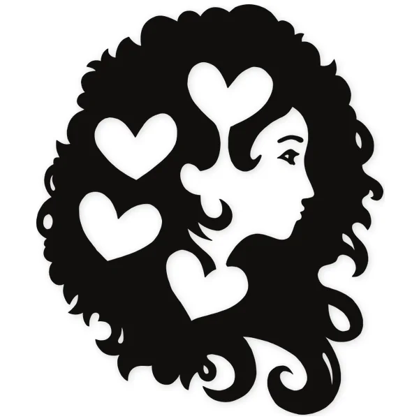 hair · heart · fantasy · girl