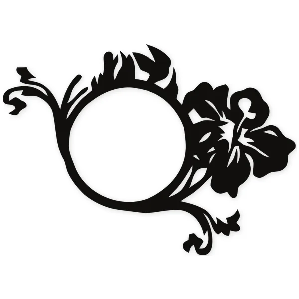 floral · circulo · motivo