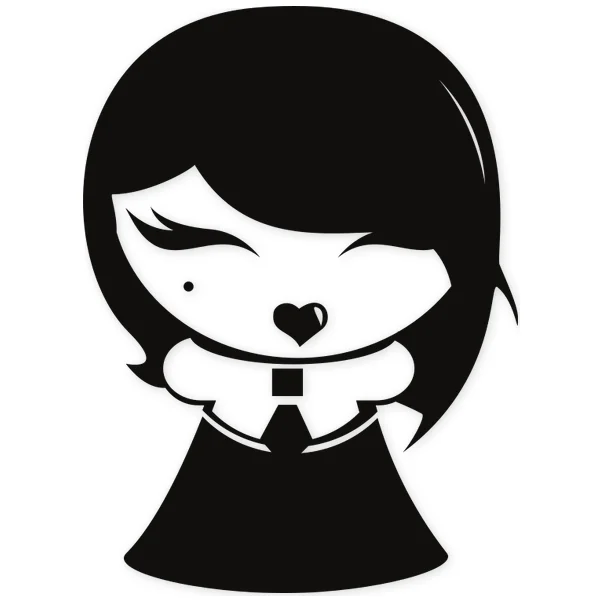 beso · emo · dibujos animados