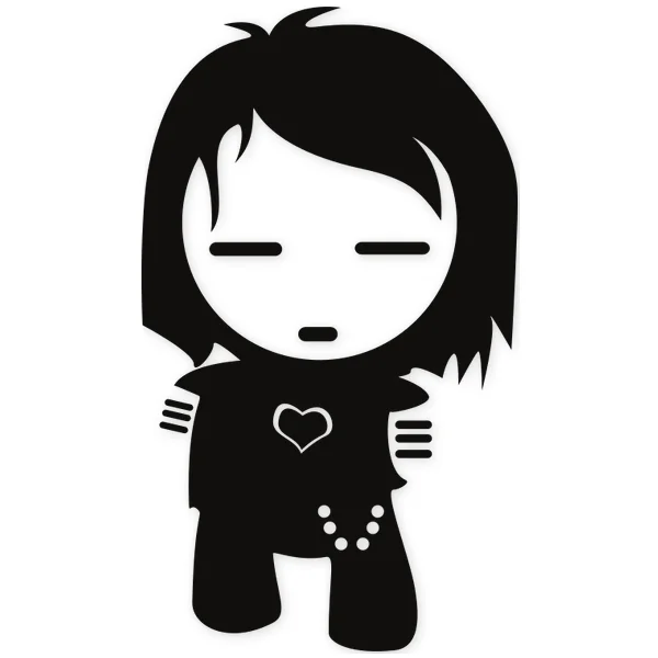 emo · dibujos animados