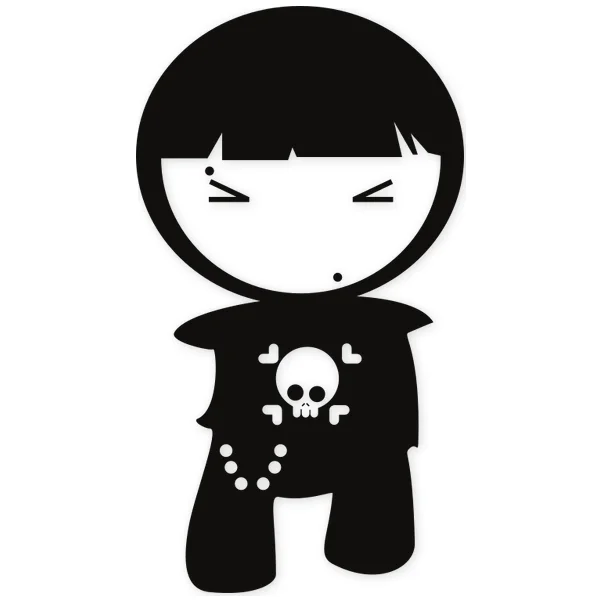 emo · calavera · dibujos animados
