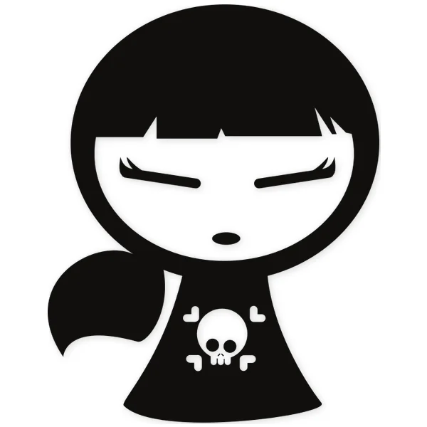 emo · calavera · dibujos animados