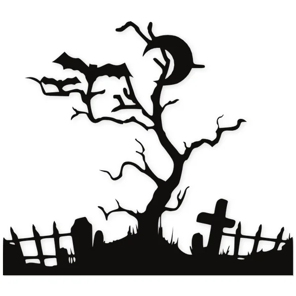graveyard · moon · vampire · tree · fear · halloween · dead