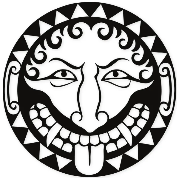 tongue · sun · tattoo · tribal