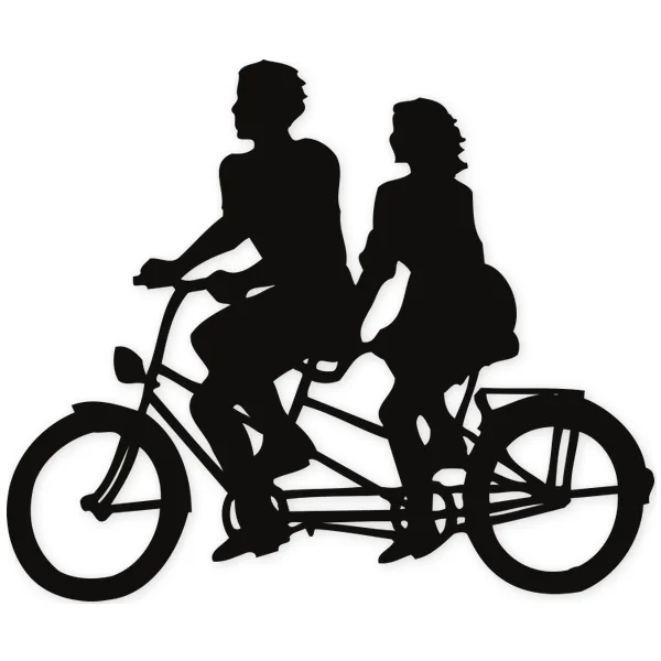 tandem · pareja · bicicleta