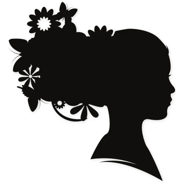 hair · butterfly · floral · flower · girl