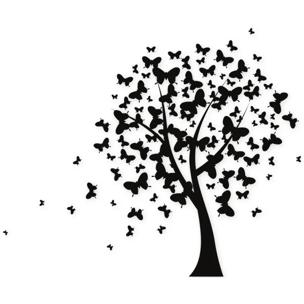 butterfly · tree · decoration