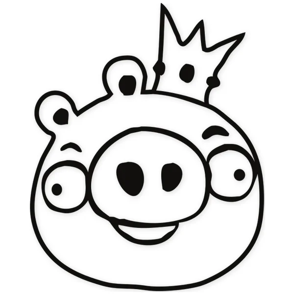 angry birds · pig · crown · game · cartoons