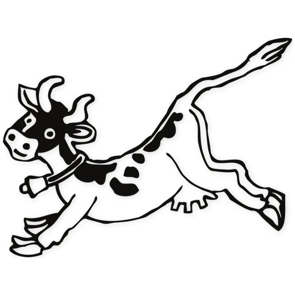 cow · horns · jump