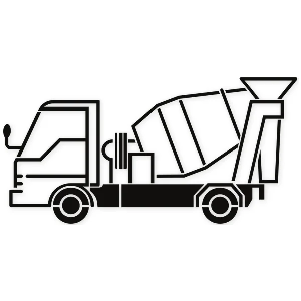 cement · truck · merchandise · load · transport