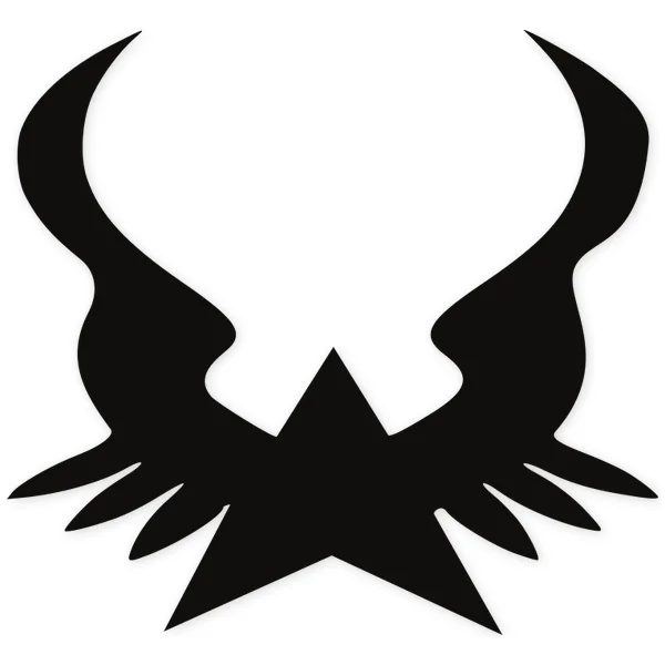 abstract · triangle · horns · wings