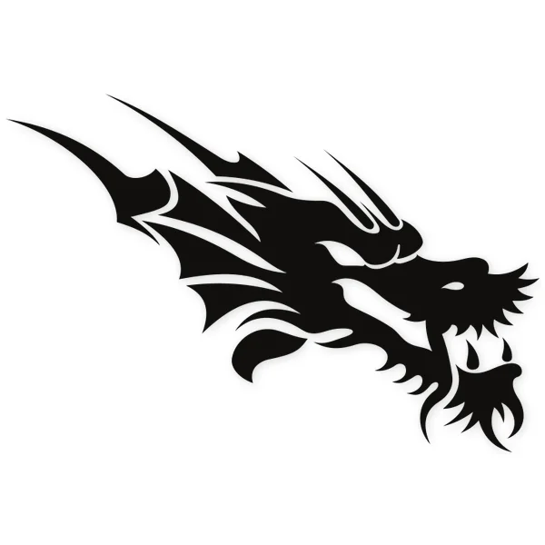 head · dragon · mythology