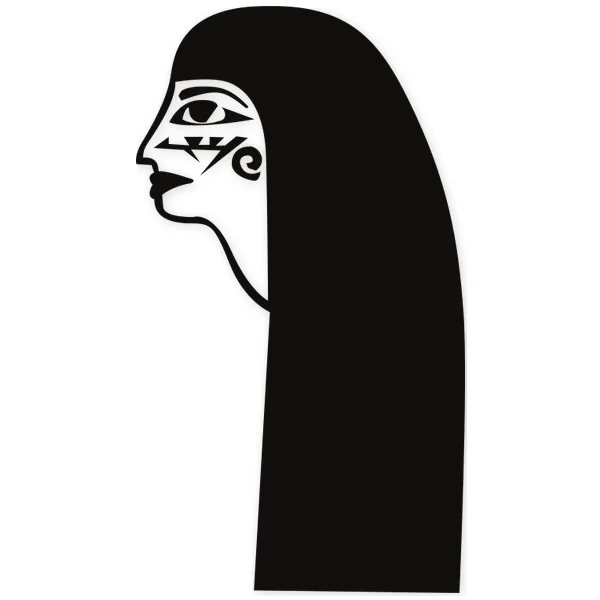 hair · mane · head · egyptian · symbols and heraldry