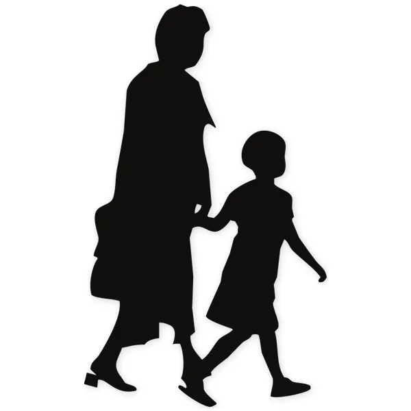 school · Mother · walking · children kids