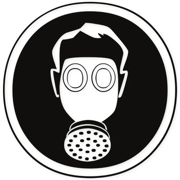 gas · mask · sign