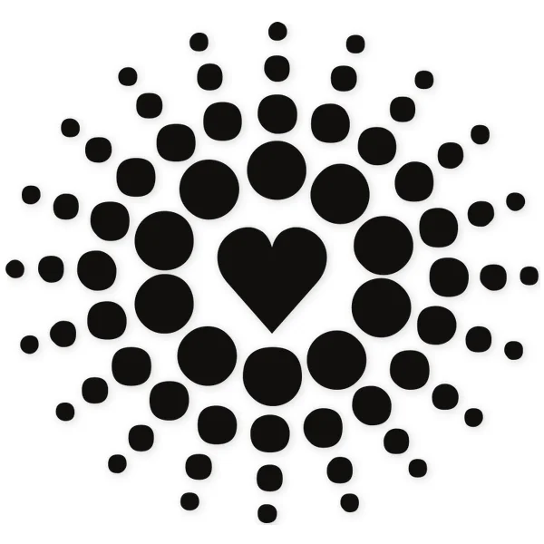 point · heart · concentric
