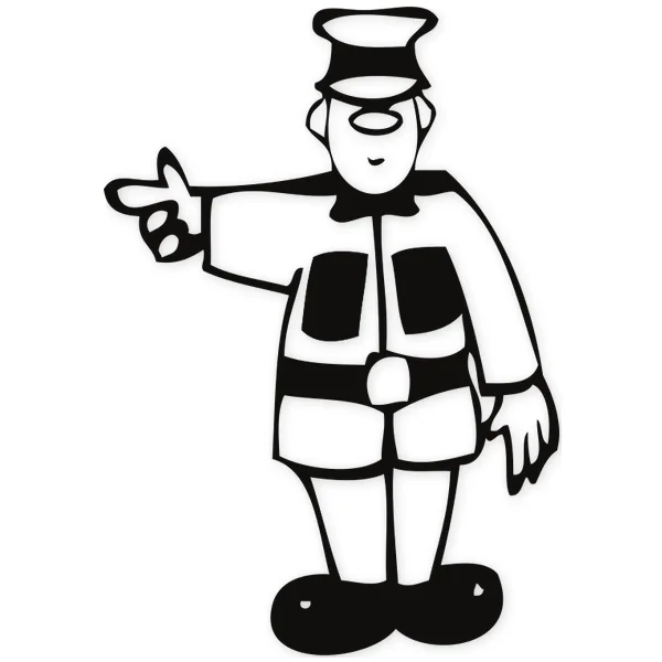 police ยท mark ยท finger ยท hand