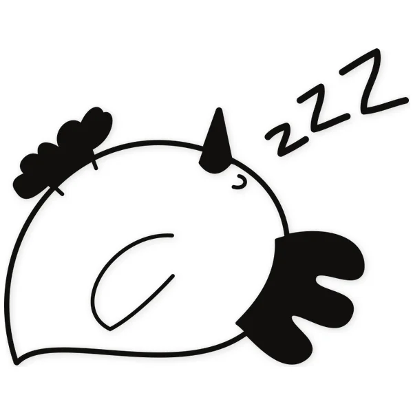 hen · sleep · cartoons · kids