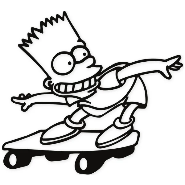bart · skateboard · infantil