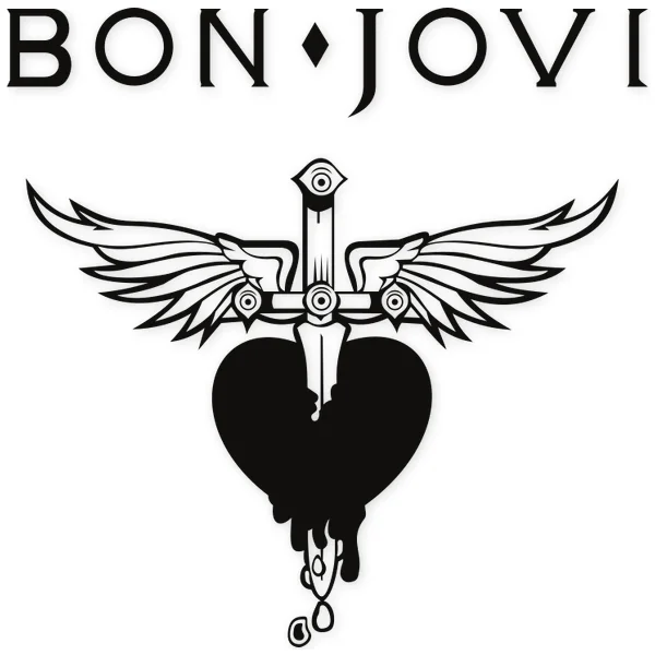 bon jovi · sword · sing · heart · rock · wings