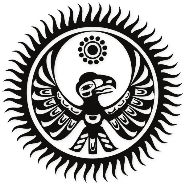 maya · aztec · america · bird · circle · tribal