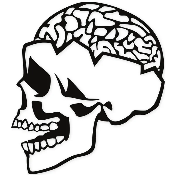 brain · skeleton · skull · dead