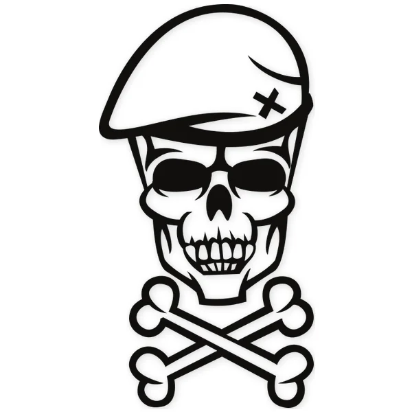 beret · military · army · bones · dead