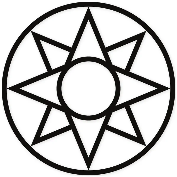 ishtar · mesopotamian · sun · circle · concentric · star