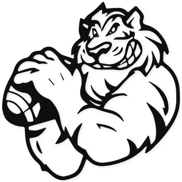 american football · tiger · mascot